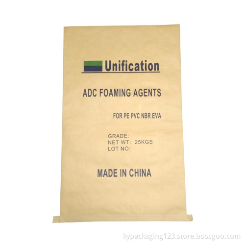 Water resistant PP woven kraft paper bag 25kg 50kg